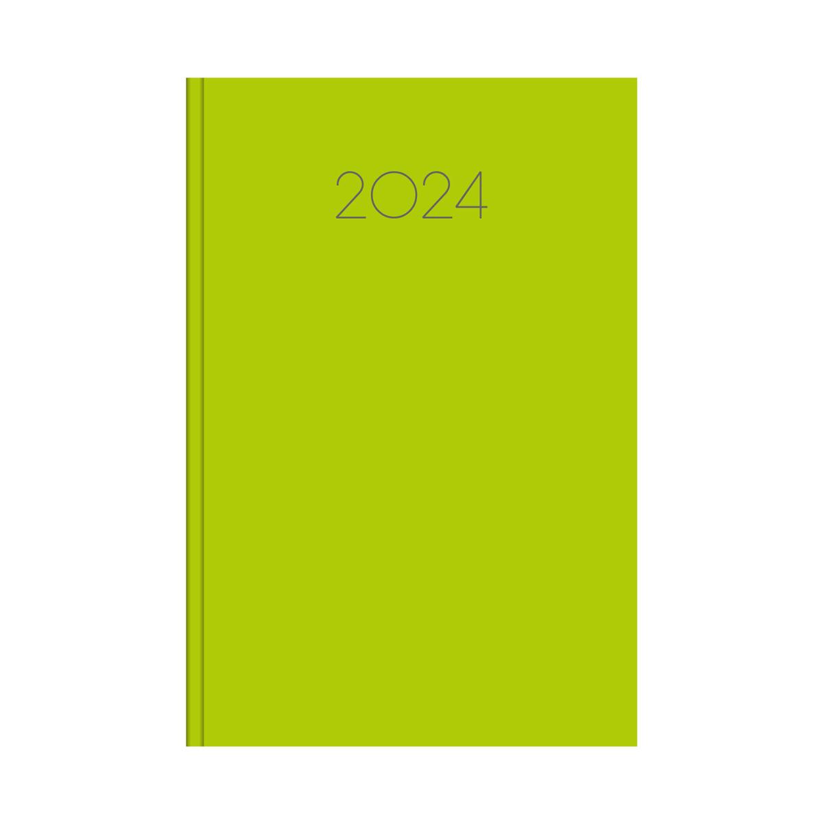 Ημερήσιο ημερολόγιο 2024 simple λαχανί 17 x 25 cm